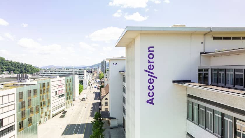 Grösster Titel-Verkauf in der Börsen-Geschichte von Accelleron durch Top-Manager Gebäude von Accelleron am Hauptsitz in Baden.