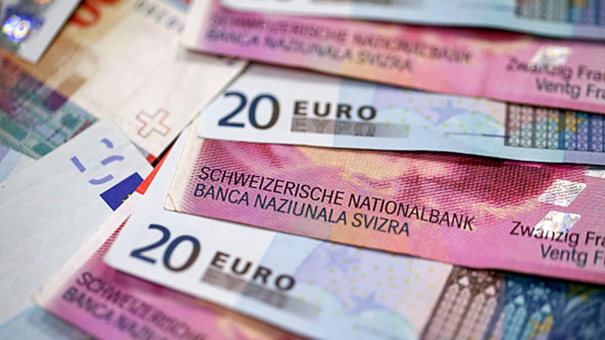Wieviel Euro Sind 1185.00 Franken Euro schwächer zu Franken und Dollar | cash