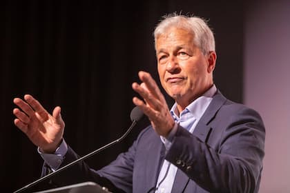 «Künstliche Intelligenz bringt uns die 3,5-Tage-Woche» JP-Morgan-Chef Jamie Dimon spricht im Newlab in Michigan, Amerika.