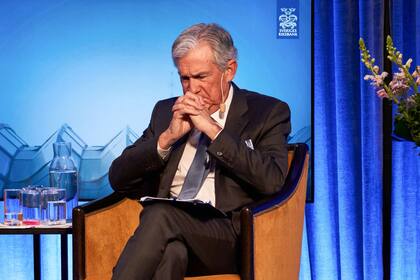 US-Zinsen so hoch wie vor der Finanzkrise Fed-Chairman Jerome Powell bei einem Symposium der Schwedischen Reichsbank im Januar 2023.