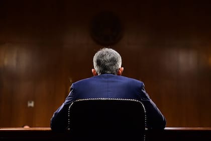 Zinsen: Richtet die Fed mit der grossen Kelle an? US-Notenbank-Chef Jerome Powell in Washington, D.C., USA (2019)