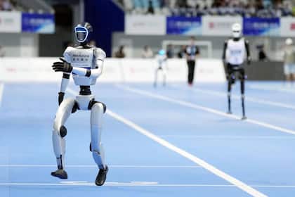 Humanoide Roboter – exponentielles Wachstum Humanoide Roboter laufen um die Wette.