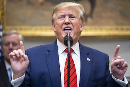 Wall Street trifft Trump-Familie: Krypto wird Macht- und Profitfaktor Donald Trump bei einem Anlass in Washington, D.C., USA (2019).