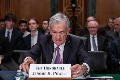 US-Senat drängt Fed zu 75-Basispunkte-Senkung Jerome Powell, Chef der US-Notenbank Federal Reserve, bei einem Auftritt im US-Senat im März 2024.