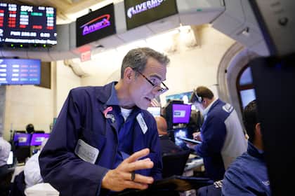 US-Börsen: Winken diese Woche bereits wieder neue Höchststände? Ein Händler an der Wall Street in New York (22. Juli 2024).