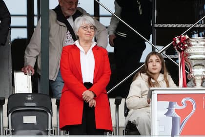 2,9 Millionen Franken für goldene Fallschirme Bundesrätin Elisabeth Baume-Schneider am Fussball-Cupfinal in Bern im Juni 2024.