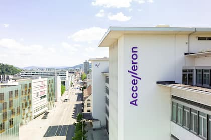 Grösster Titel-Verkauf in der Börsen-Geschichte von Accelleron durch Top-Manager Gebäude von Accelleron am Hauptsitz in Baden.