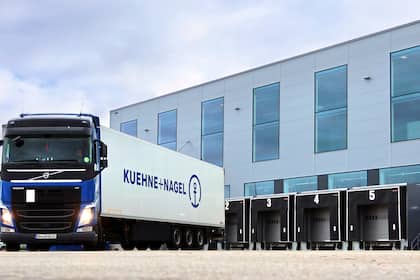 So spürt Kühne+Nagel den Zollkrieg Ein Lastwagen von Kühne+Nagel.