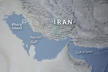 Millionenwetten auf Iran-Waffenruhe lösen Debatte über Insiderhandel aus Persischer Golf und die Strasse von Hormus (rechts) auf einer Karte.