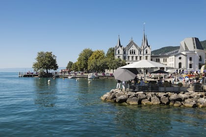 Luxusvilla am Genfersee steht zum Verkauf Am Genfersee steht manch ein prachtvolles Anwesen. (Symbolbild)