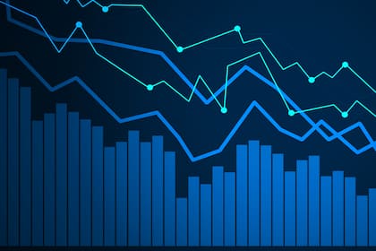 Eine erste Bank senkt ihre Aktienquote Fallende Kurse.