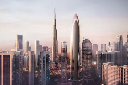 Mercedes baut in Dubai gleich ein ganzes Stadtviertel Der 341 Meter hohe Mercedes-Tower, der 2026 fertig sein soll, kostet rund eine Milliarde Dollar.