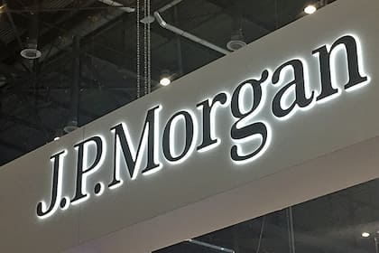 JPMorgan-Strategin: Trotz «chaotischer Situation» sollten die Leute investieren Stand von J.P. Morgan an der Finanzmesse Sibos 2016 in Genf.
