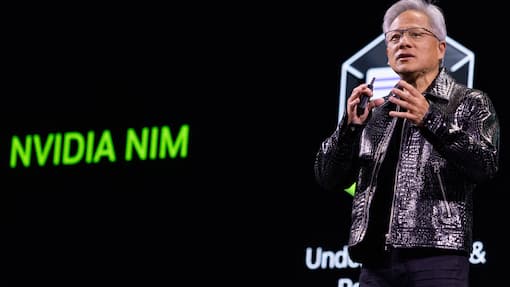 Wer profitiert, wenn sich die Tech-Giganten irren? Hier die möglichen Gewinner Nvidia CEO Jensen Huang bei einer Keynote-Rede in Las Vegas, USA (2025).