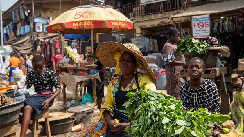 Markt in Nigerias grösster Stadt Lagos.