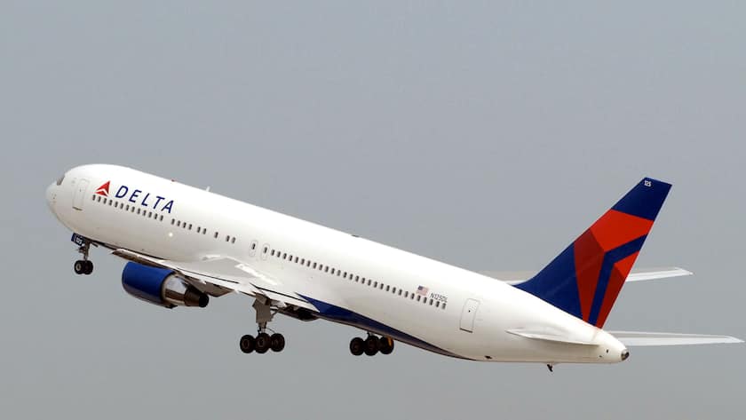 Start einer Boeing 767 der Delta Air Lines