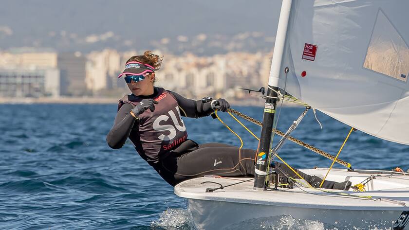 Anja von Allmen erobert von Spiez BE aus die Segelwelt.