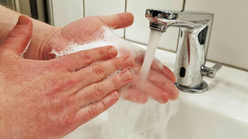 Zum Schutz vor dem Coronavirus wird intensives Händewaschen empfohlen.