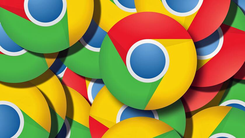 Das Signet von Google-Chrome ist ein bekanntes Bild auf vielen Desktops.