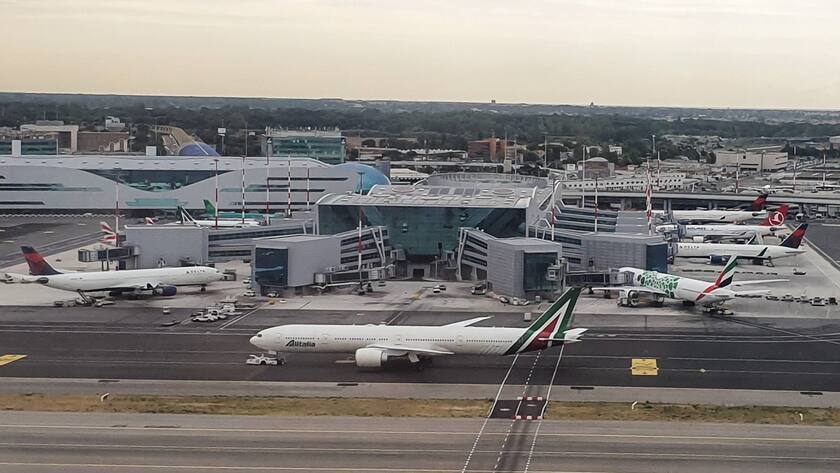 Der Flughafen Leonardo da Vinci im Rom-Fiumicino im Sommer 2019.