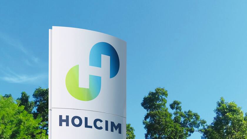 Das Logo von Holcim.