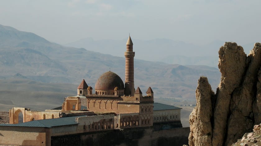Türkische Moschee an der Seidenstrasse.