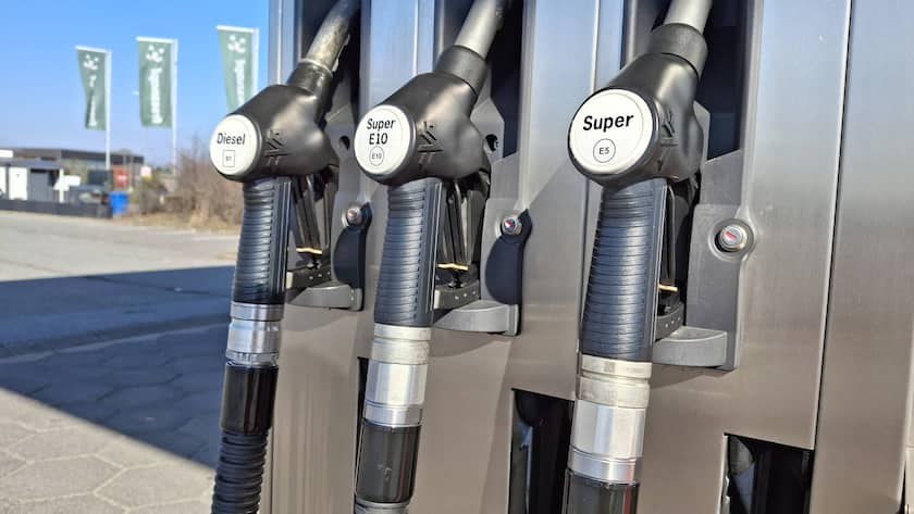 Tankstelle in Hamburg, Deutschland.