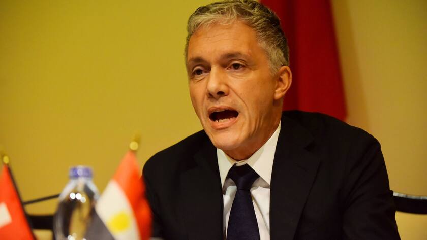 Michael Lauber, damals Schweizer Bundesanwalt, in einer Aufnahme aus dem Jahr 2016 in Kairo, Ägypten.