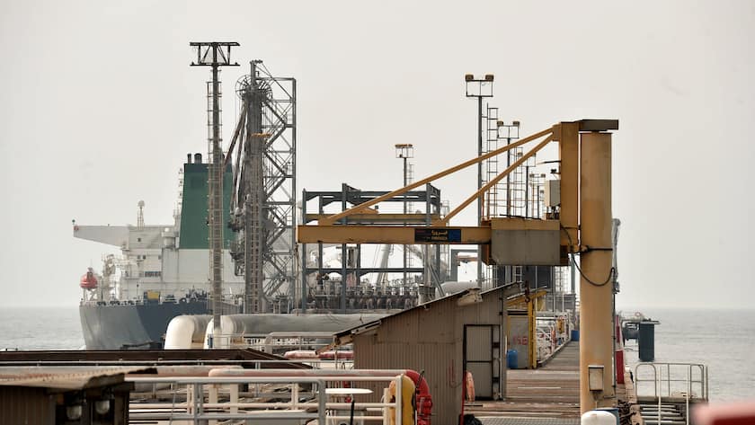 Ein Erdöl-Verlade-Terminal auf der iranischen Insel Kharg.