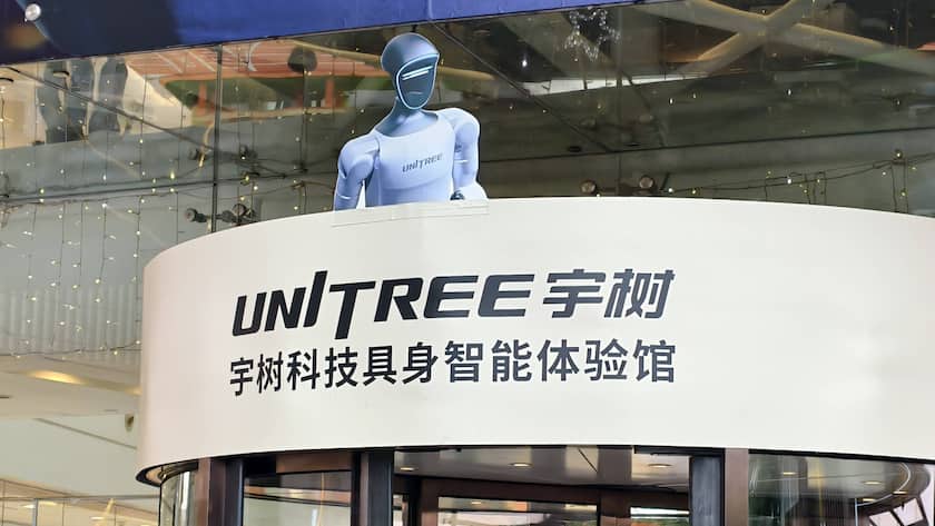 Laden von Unitree in Shanghai.