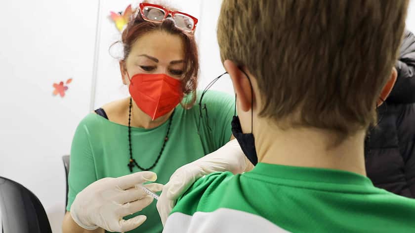 Kinder-Impfung in Tulln in Niederösterreich.