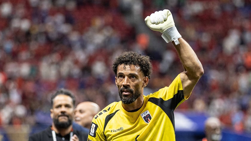 Der kapverdische Torhüter Josimar Evora Dias Silva, genannt Vozinha, beim Spiel gegen Spanien an der Fussball-WM 2026.