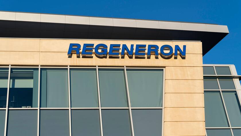 Blick auf das Research & Development Headquarter von Regeneron Pharmaceuticals, in Tarrytown, New York, USA.