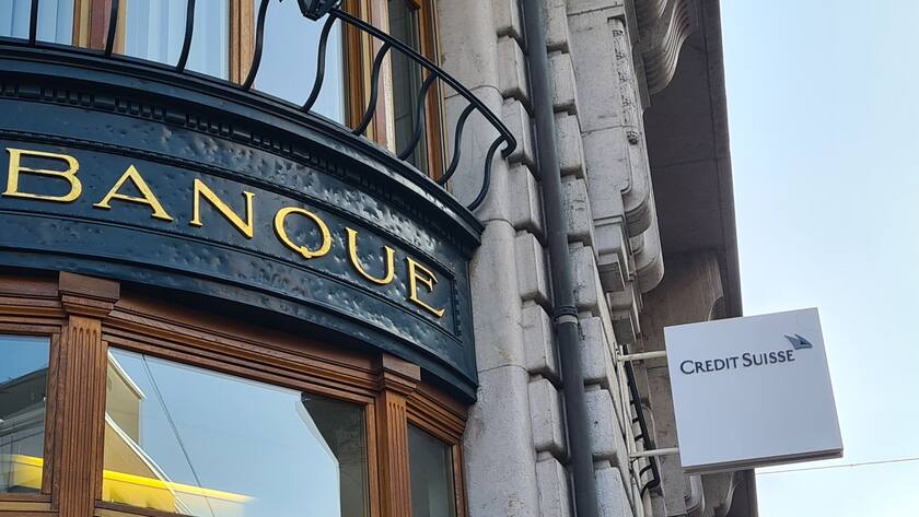 Filiale der Credit Suisse in Montreux.
