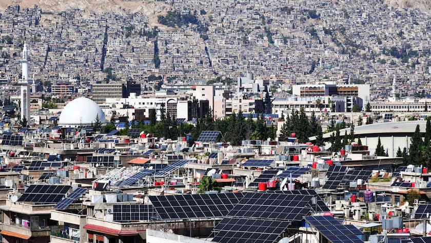 Blick auf die syrische Hauptstadt Damaskus.