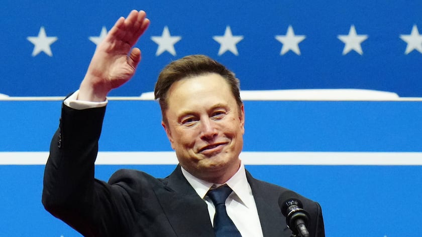 Elon Musk nach der Angelobung von US-Präsident Donald Trump in Washington, D.C., USA (20. Januar 2025).