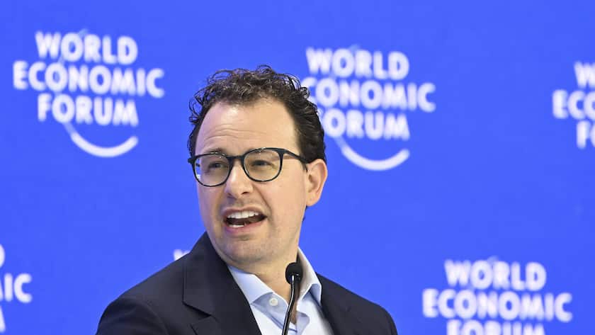 Anthropic-CEO Dario Amodei bei einem Auftritt am WEF 2025 in Davos.