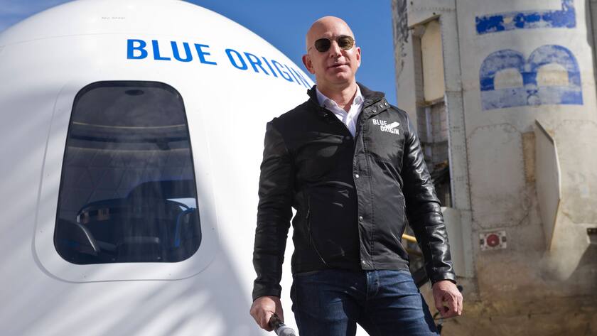 Amazon-Gründer Jeff Bezoz hat im Jahr 2000 das private US-Raumfahrtunternehmen Blue Origin ins Leben gerufen.
