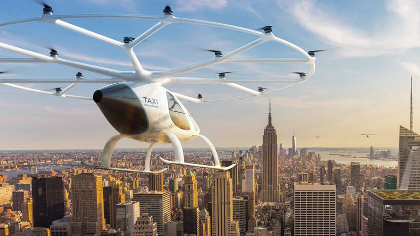 Die Firma Volocopter aus Deutschland ist auf das Design von elektrischen Multirotor-Hubschraubern in Form von flugfertigen Flugzeugen spezialisiert, die für Flugtaxi-Anwendungen entwickelt wurden.
