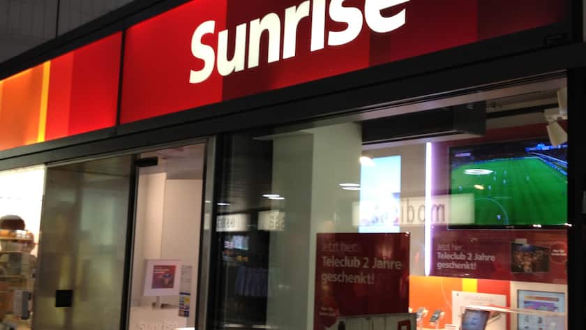 Sunrise-Shop im Railcity Zürich (Dez. 2012)