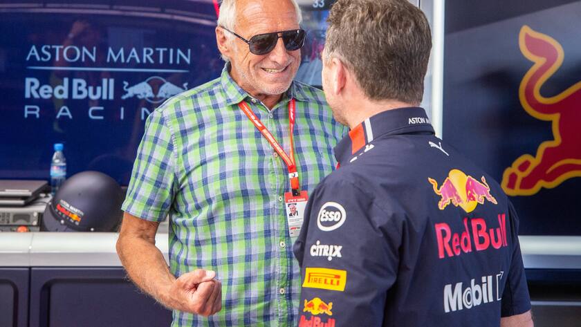 Dietrich Mateschitz (l.), Red Bull Gründer und Motorsportchef Christian Horner
