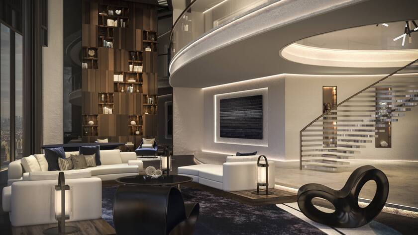 Visulisierung einer Luxuswohnung in New York.