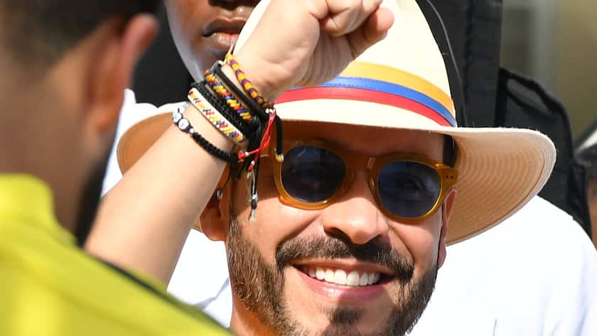 Kolumbiens Staatspräsident Abelardo de la Espriella bei einem Auftritt in der Küstenstadt Barranquilla im Juni 2026.