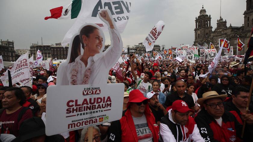 Wahlkampfveranstaltung von Claudia Sheinbaum.