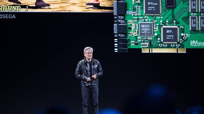 Nvidia-CEO Jensen Huang an der Consumer Electronics Show in Las Vegas im Januar 2025.