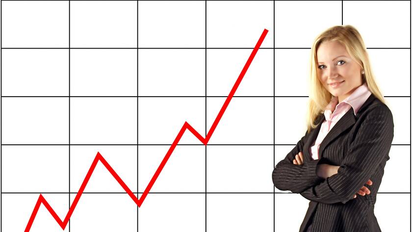 Steigende Kurse zeigen, dass Anlegerinnen und Anleger ein gutes Gefühl für die Zukunft haben.