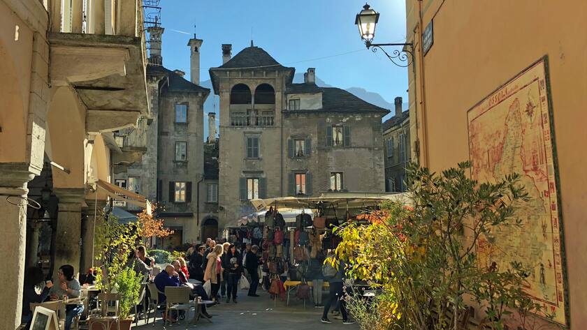 Im Altstadtkern der norditalienischen Stadt Domodossola.