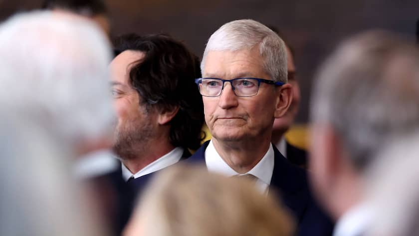 Apple-CEO Tim Cook bei der Amtseinführung von Donald Trump in der Rotunde des US-Kapitols in Washington DC, USA ( 20. Januar 2025).
