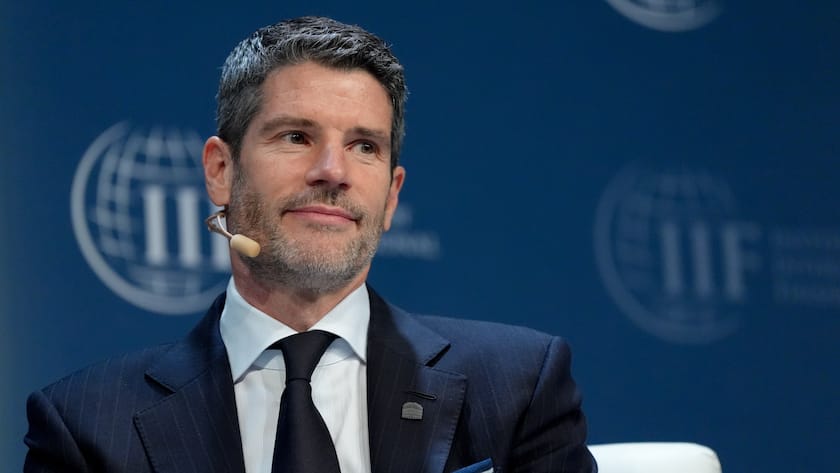 Stefan Bollinger, CEO von Julius Bär, an einer Veranstaltung des IMF (2025).