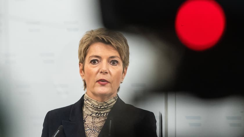 Bundesrätin Karin Keller-Sutter auf Besuch in Wien im Jahr 2022.